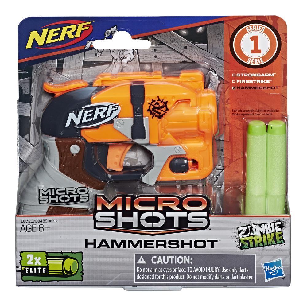 NERF MicroShots Zombie Strike Hammershot Blaster Importatoy