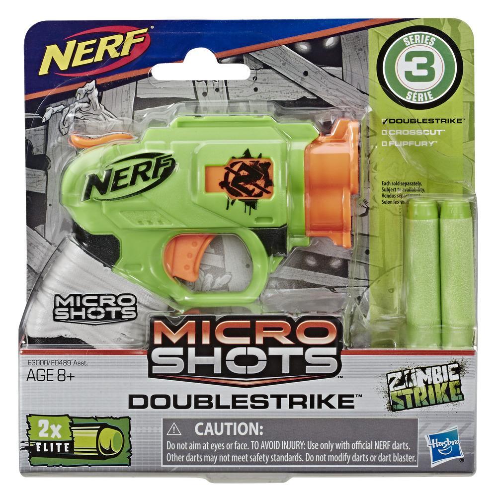 NERF MicroShots Zombie Strike Doublestrike Blaster Importatoy