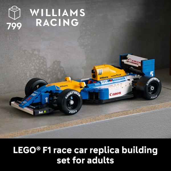 LEGO® ICONS Williams Racing FW14B & Nigel Mansell Home Office Desk Decor 10353