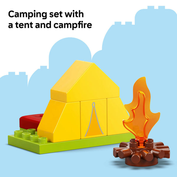 LEGO® DUPLO® Peppa Pig Camping Trip Building Playset with Canoe Toy 10452