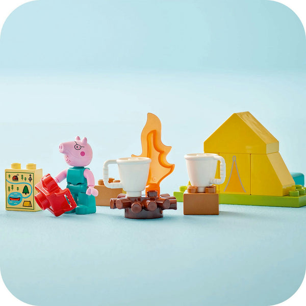 LEGO® DUPLO® Peppa Pig Camping Trip Building Playset with Canoe Toy 10452