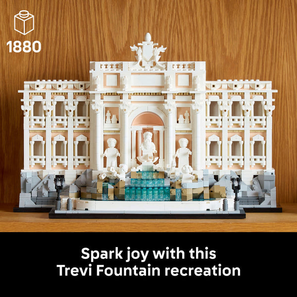 LEGO® Architecture Trevi Fountain Model, Italian Landmark Rome Memorabilia 21062