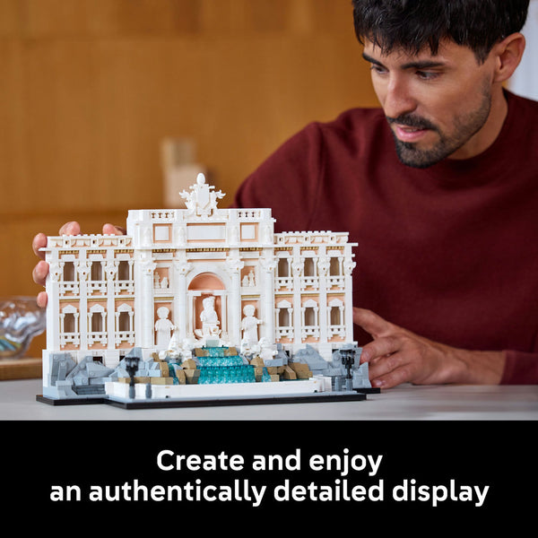 LEGO® Architecture Trevi Fountain Model, Italian Landmark Rome Memorabilia 21062