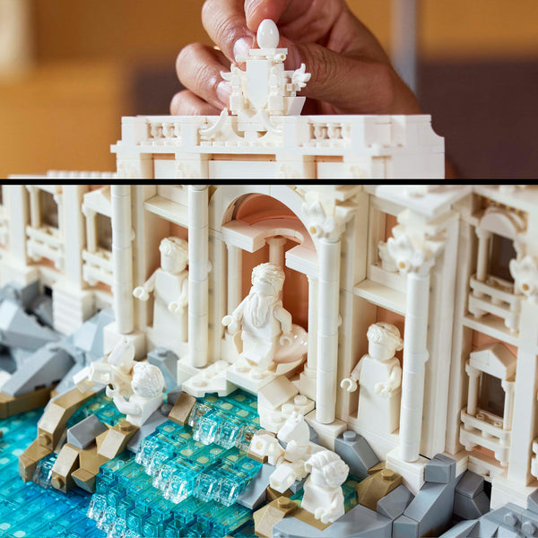 LEGO® Architecture Trevi Fountain Model, Italian Landmark Rome Memorabilia 21062