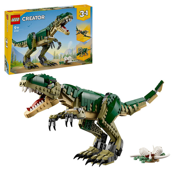 LEGO® Creator 3in1 T. rex Figure, Toy Dinosaur Set 31151 - SLIGHTLY DAMAGED BOX