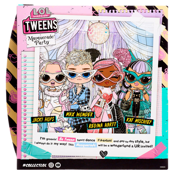 LOL Surprise Tweens Masquerade Party™ Fashion Doll Jacki Hops with 20 Surprisess