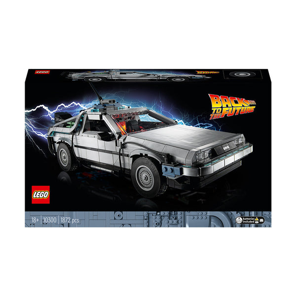 LEGO® ICONS Back to the Future Time Machine Building Kit for Adults 10300 - SLIGHTLY DAMAGED BOX