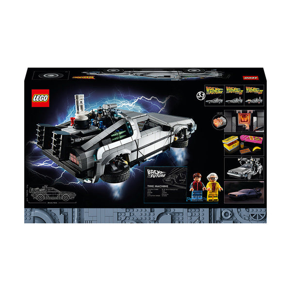 LEGO® ICONS Back to the Future Time Machine Building Kit for Adults 10300 - SLIGHTLY DAMAGED BOX