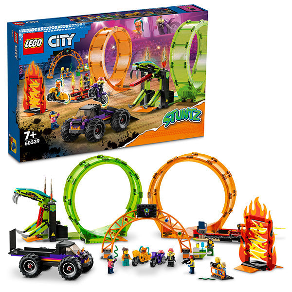 LEGO® City Double Loop Stunt Arena Building Kit 60339 - SLIGHTLY DAMAGED BOX