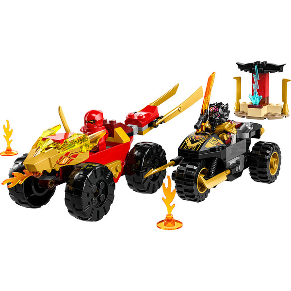 LEGO® NINJAGO® Kai and Ras’s Car and Bike Battle Building Toy Set 71789