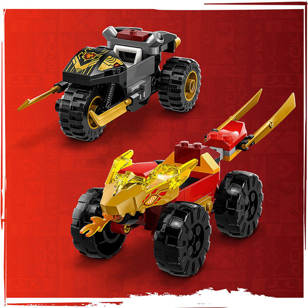 LEGO® NINJAGO® Kai and Ras’s Car and Bike Battle Building Toy Set 71789