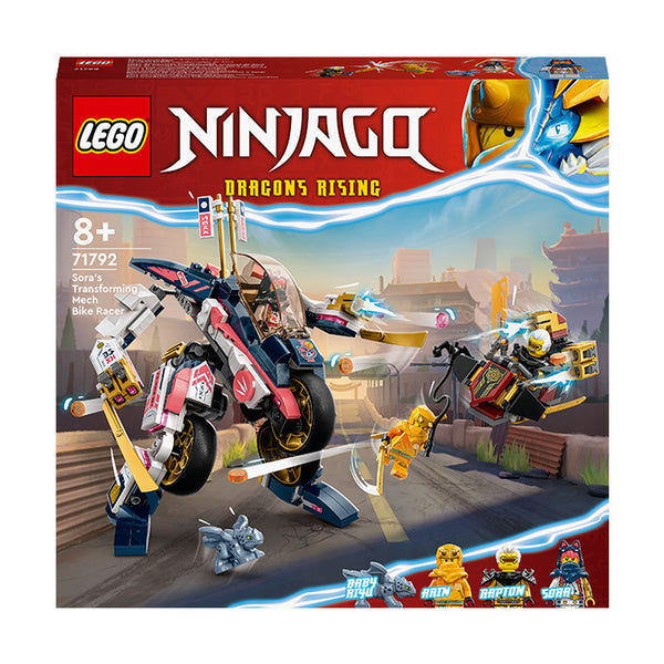 LEGO® NINJAGO® Sora’s Transforming Mech Bike Racer Building Kit 71792