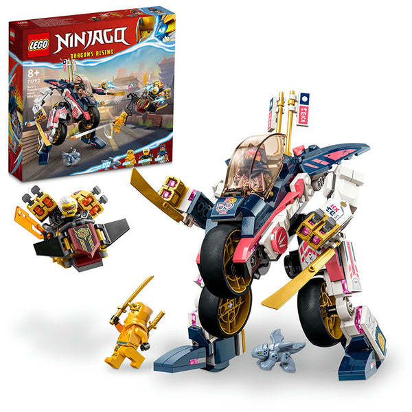 LEGO® NINJAGO® Sora’s Transforming Mech Bike Racer Building Kit 71792