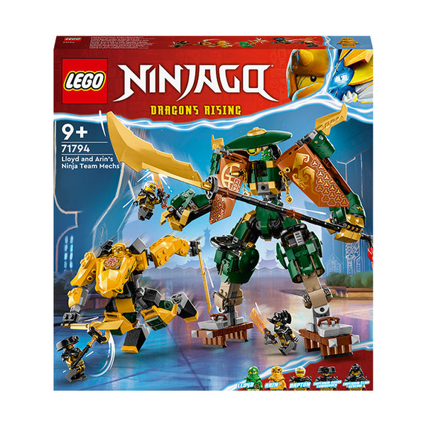 LEGO® NINJAGO® Lloyd and Arin’s Ninja Team Mechs Building Toy Set 71794 - SLIGHTLY DAMAGED BOX