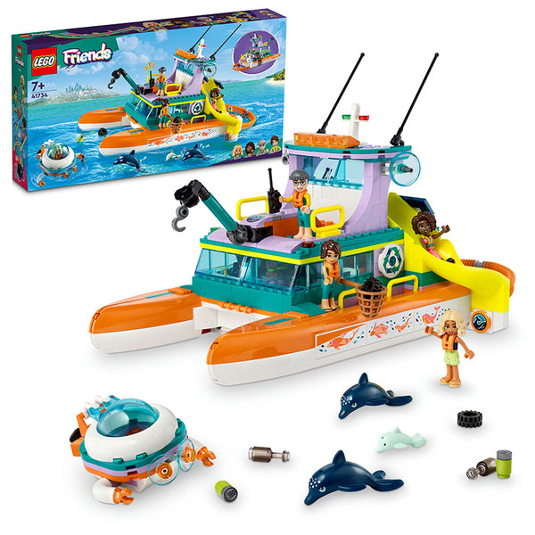 LEGO® Friends Sea Rescue Boat Building Toy Set 41734