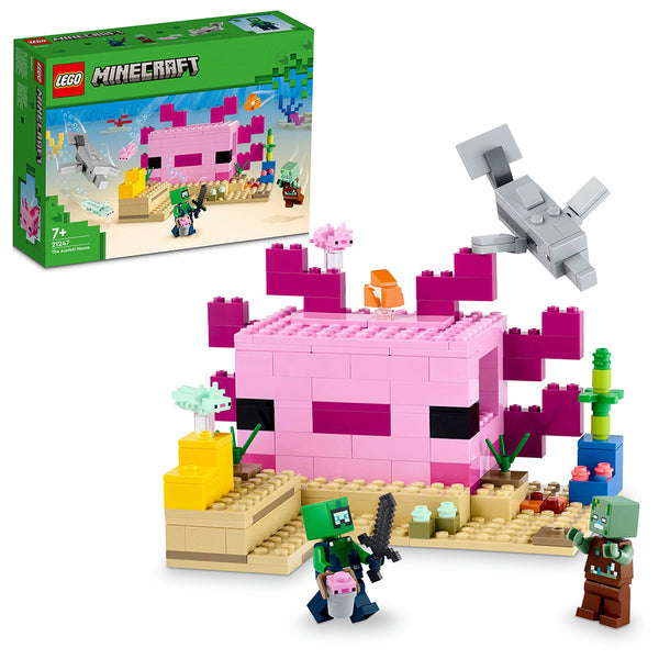 LEGO® Minecraft® The Axolotl House Building Toy Set 21247