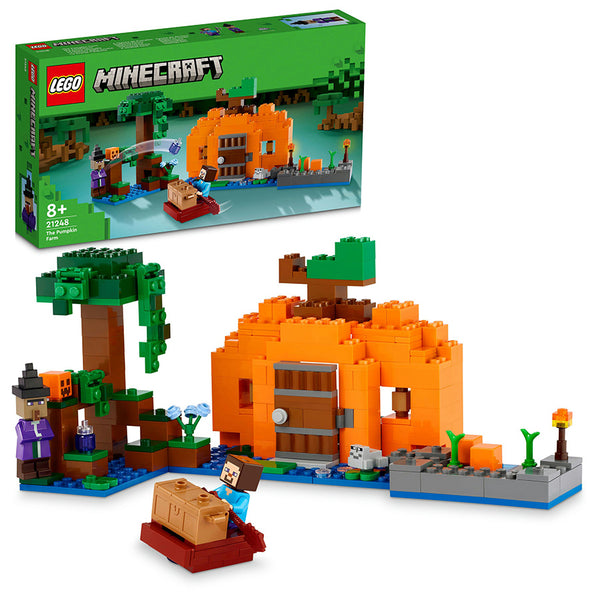 LEGO® Minecraft® The Pumpkin Farm Building Toy Set 21248 - SLIGHTLY DAMAGED BOX