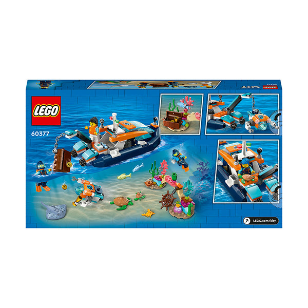 LEGO® City Explorer Diving Boat Building Toy Set 60377