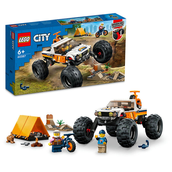 LEGO® City 4x4 Off-Roader Adventures Building Toy Set 60387 - SLIGHTLY DAMAGED BOX