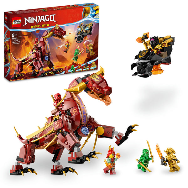 LEGO® NINJAGO® Heatwave Transforming Lava Dragon Building Toy Set 71793