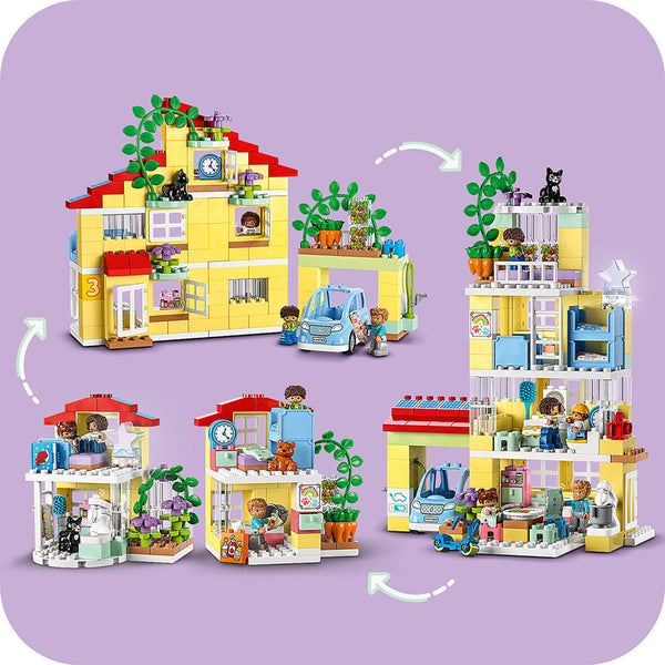 LEGO® DUPLO® Town 3in1 Family House Building Toy Set 10994