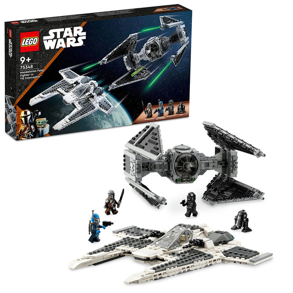 LEGO® Star Wars™ Mandalorian Fang Fighter vs. TIE Interceptor™ 75348