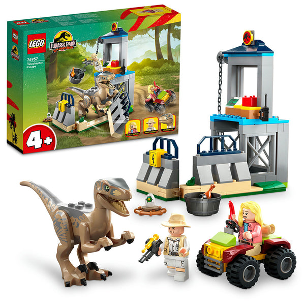 LEGO® Jurassic World Velociraptor Escape Building Toy Set 76957