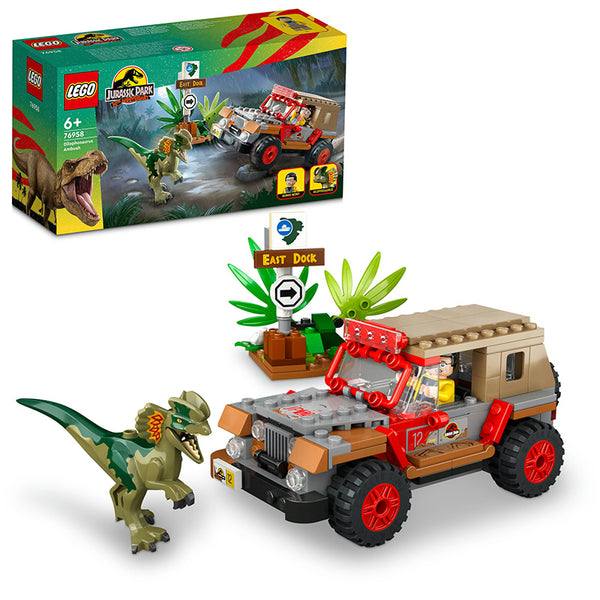 LEGO® Jurassic World Dilophosaurus Ambush Building Toy Set 76958