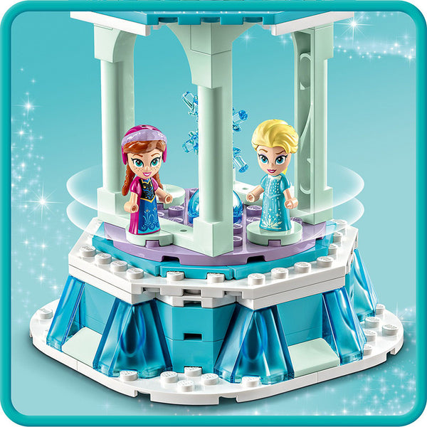 LEGO® ǀ Disney Anna and Elsa’s Magical Merry-Go-Round Building Toy Set 43218