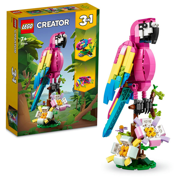 LEGO® Creator 3in1 Exotic Pink Parrot Building Toy Set 31144