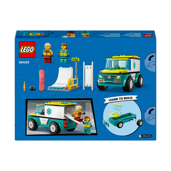 LEGO® City Emergency Ambulance and Snowboarder 60403