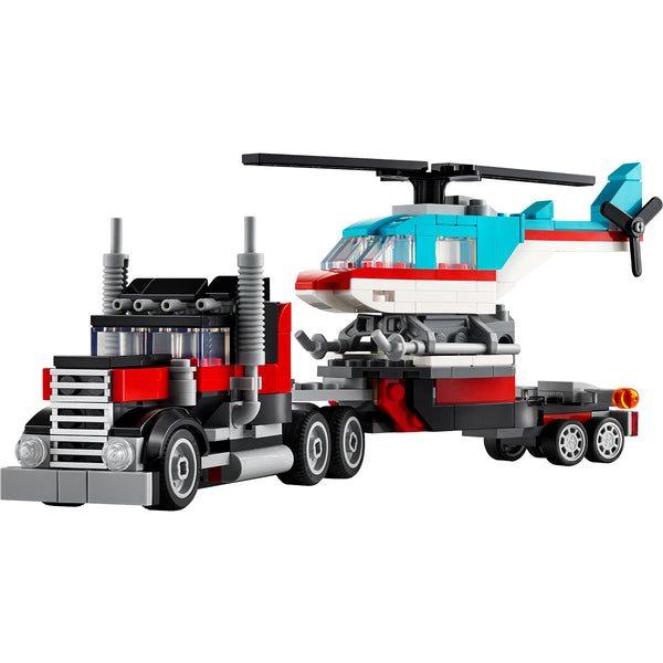 LEGO® Creator 3in1 Flatbed Truck with Helicopter Toy 31146