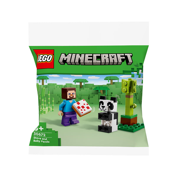 LEGO® Minecraft Steve and Baby Panda Recruitment Bag 30672