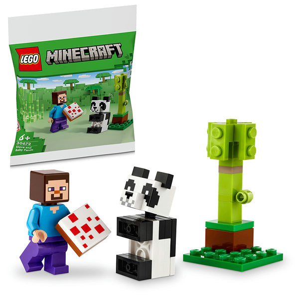 LEGO® Minecraft Steve and Baby Panda 30672