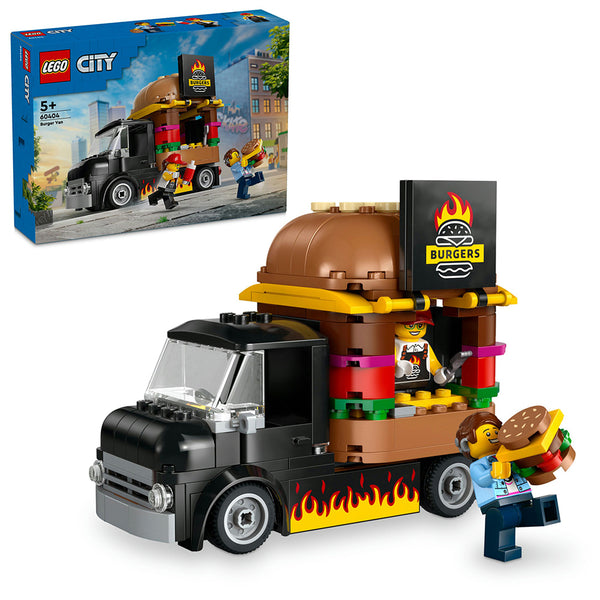 LEGO® City Burger Van, Food Truck Toy Playset 60404