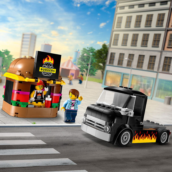 LEGO® City Burger Van, Food Truck Toy Playset 60404