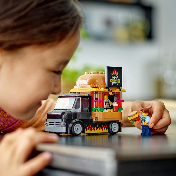 LEGO® City Burger Van, Food Truck Toy Playset 60404