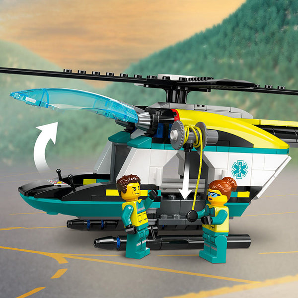 LEGO® City Emergency Rescue Helicopter Toy Set 60405