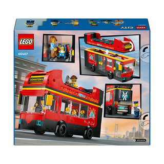 LEGO® City Red Double-Decker Sightseeing Bus Toy Set 60407