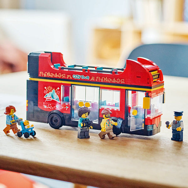 LEGO® City Red Double-Decker Sightseeing Bus Toy Set 60407