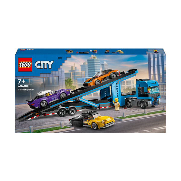 LEGO® City Car Transporter Truck with Sports Cars Toy 60408