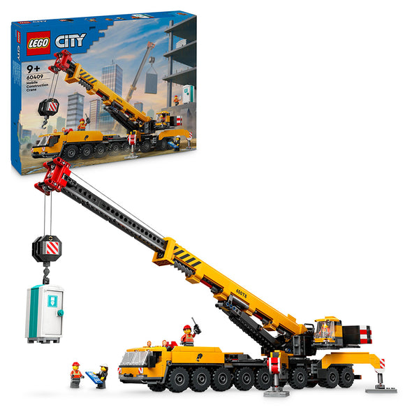 LEGO® City Yellow Mobile Construction Crane Toy Set 60409