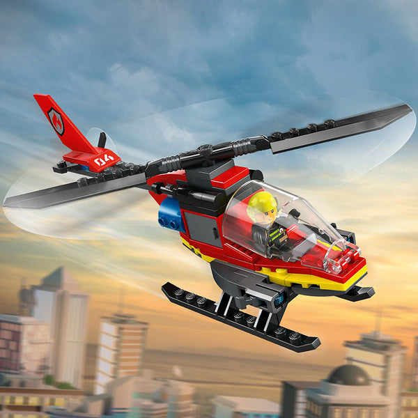 LEGO® City Fire Rescue Helicopter Building Toy 60411