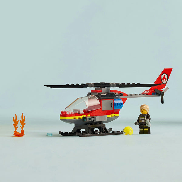 LEGO® City Fire Rescue Helicopter Building Toy 60411