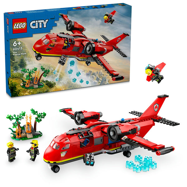 LEGO® City Fire Rescue Plane Building Toy Set 60413