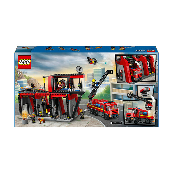 LEGO® City Fire Station with Fire Engine Toy Playset 60414