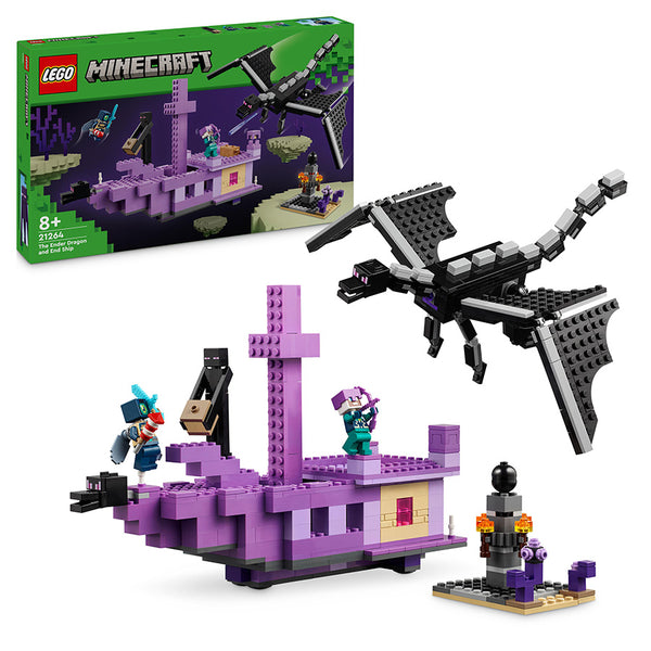 LEGO® Minecraft® The Ender Dragon and End Ship Toy Set 21264