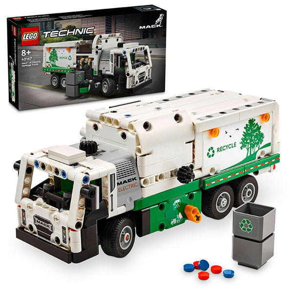 LEGO® Technic™ Mack LR Electric Garbage Truck Vehicle Toy 42167