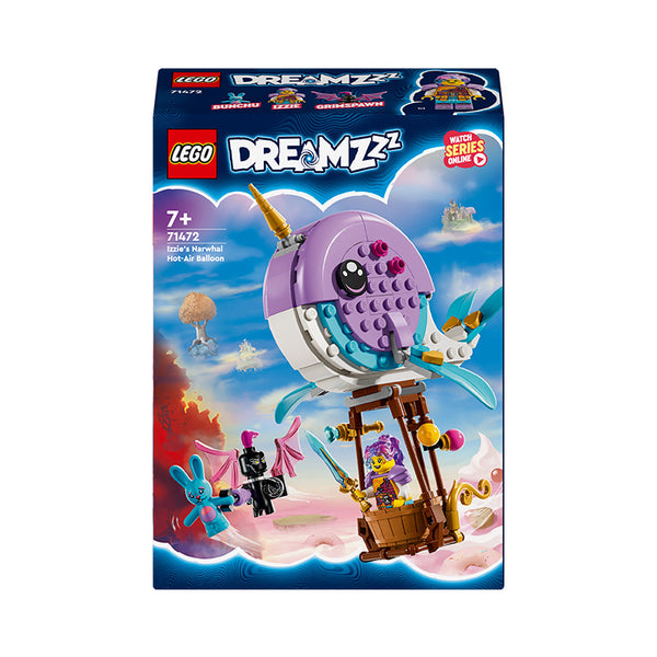 LEGO DREAMZzz Izzie’s Narwhal Hot-Air Balloon Toy Set 71472