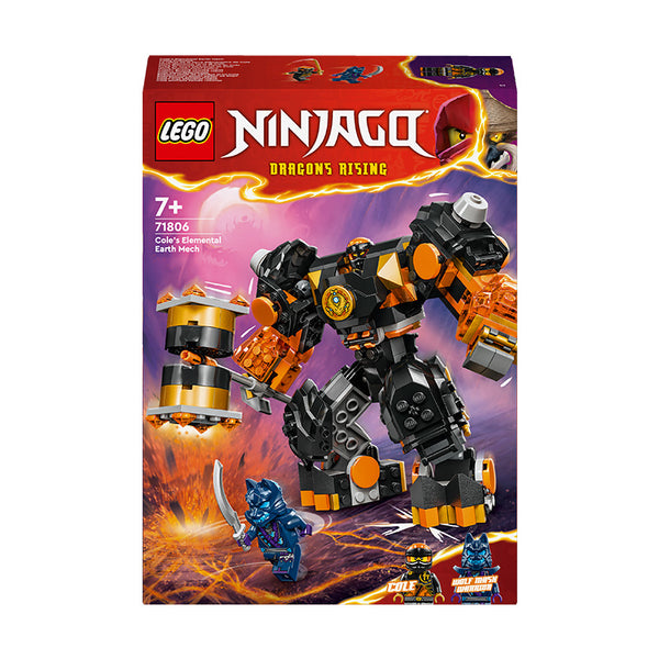 LEGO® NINJAGO® Cole’s Elemental Earth Mech Action Figure 71806